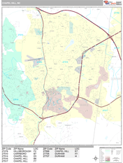 Chapel Hill Digital Map Premium Style